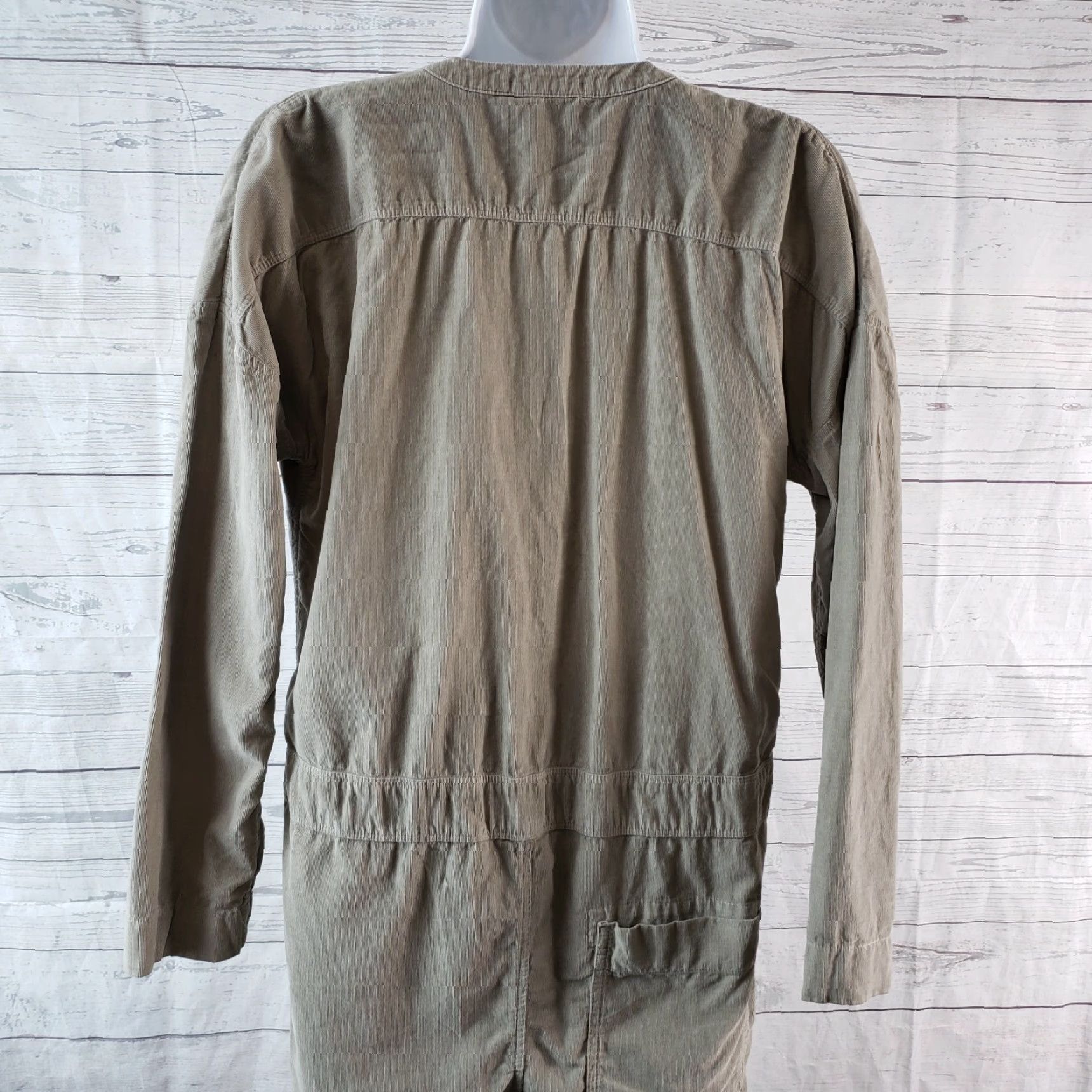James Perse James Perse Womens Ultra Fine Cord Jumper Sz Small Tan Long Sleeve Cotton Size S / US 4 / IT 40 - 4 Thumbnail