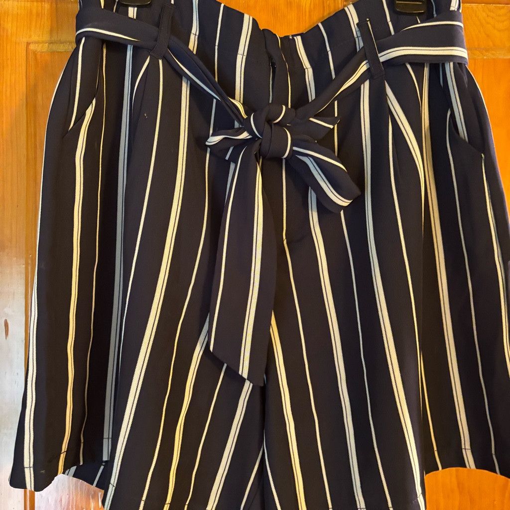 Tribal Streetwear Tribal Jeans Blue/white stripe dress shorts Size 27" / US 4 / IT 40 - 1 Thumbnail