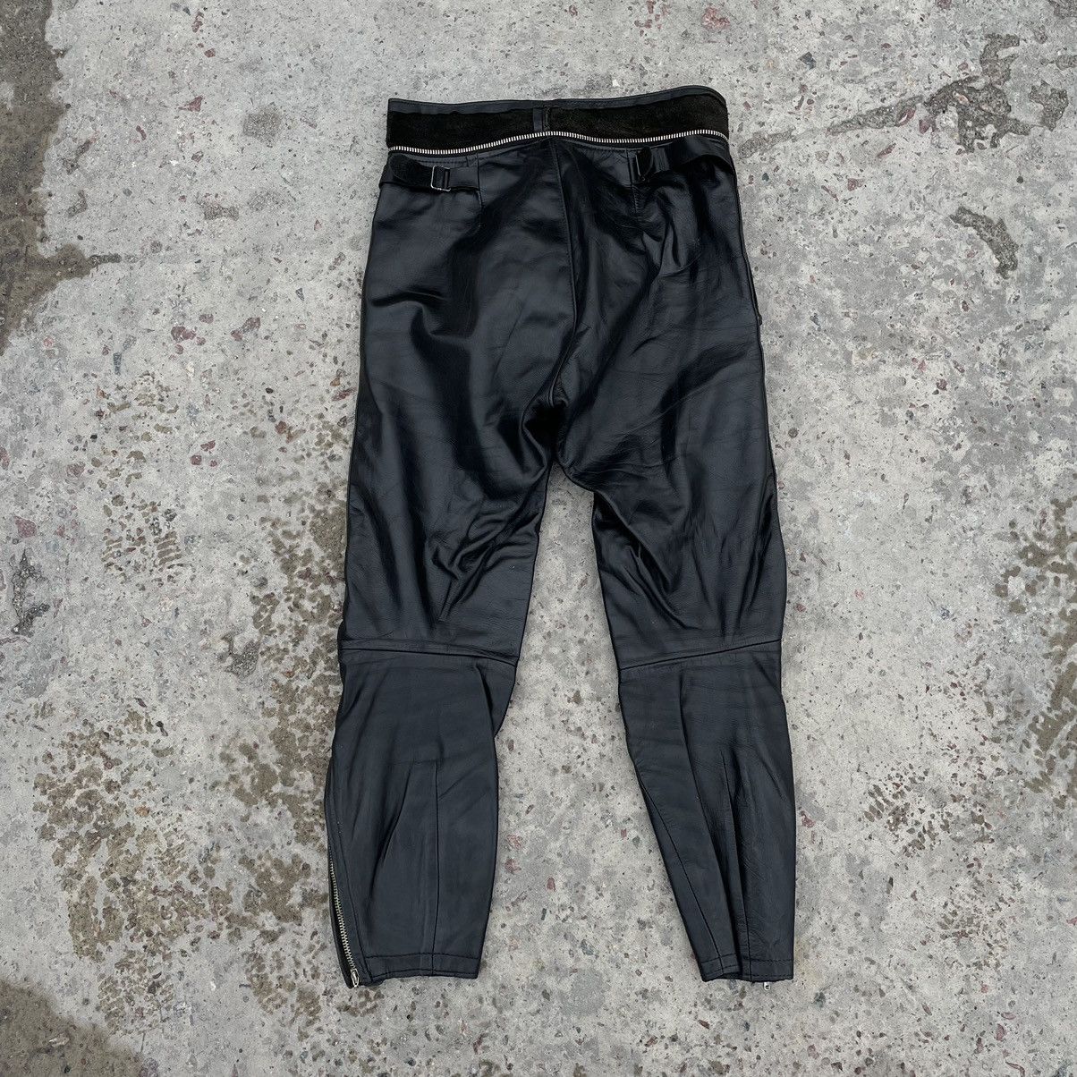 Vintage Vintage Moto Pants 31 Real Leather Y2K 90s USA Size US 31 - 2 Thumbnail