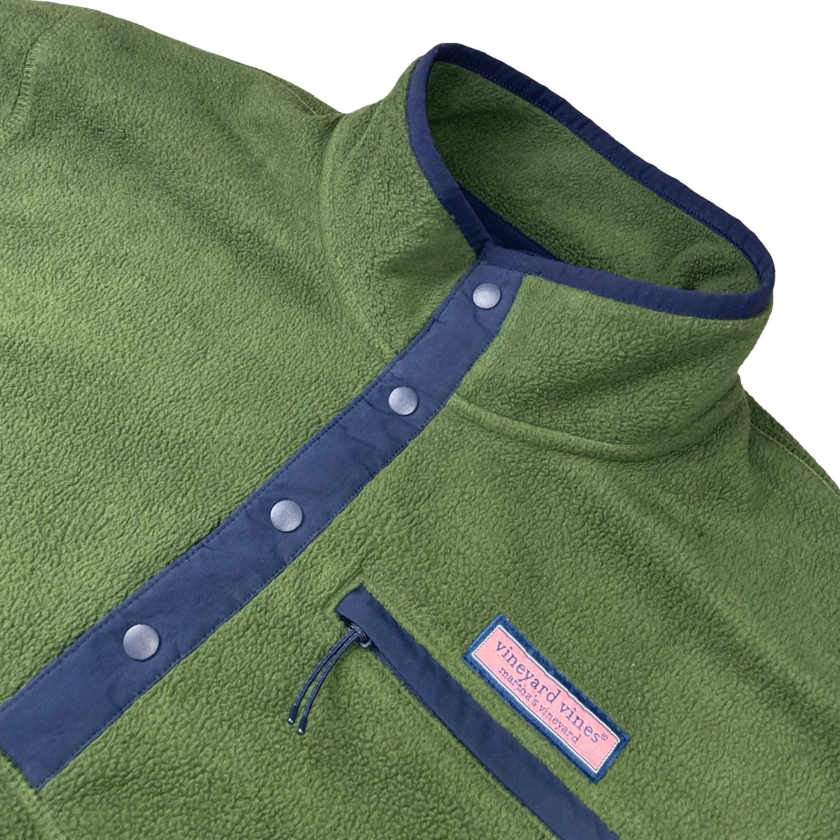 Vineyard Vines Vineyard Vines Men's Fleece Shep Shirt 1/4 Snap Button Pullover Green XL Mock Neck Sweatshirt Size US S / EU 44-46 / 1 - 2 Thumbnail