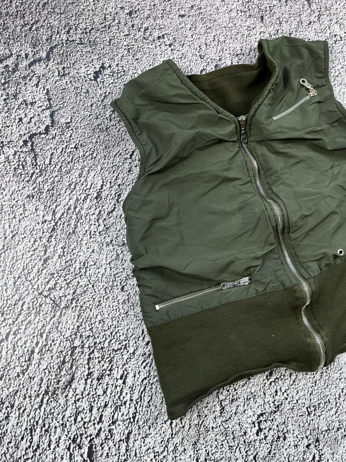 Japanese Brand Tech-Military Fleece Nylon Vest Archive Inspired Gorpcore Size M / US 6-8 / IT 42-44 - 2 Thumbnail