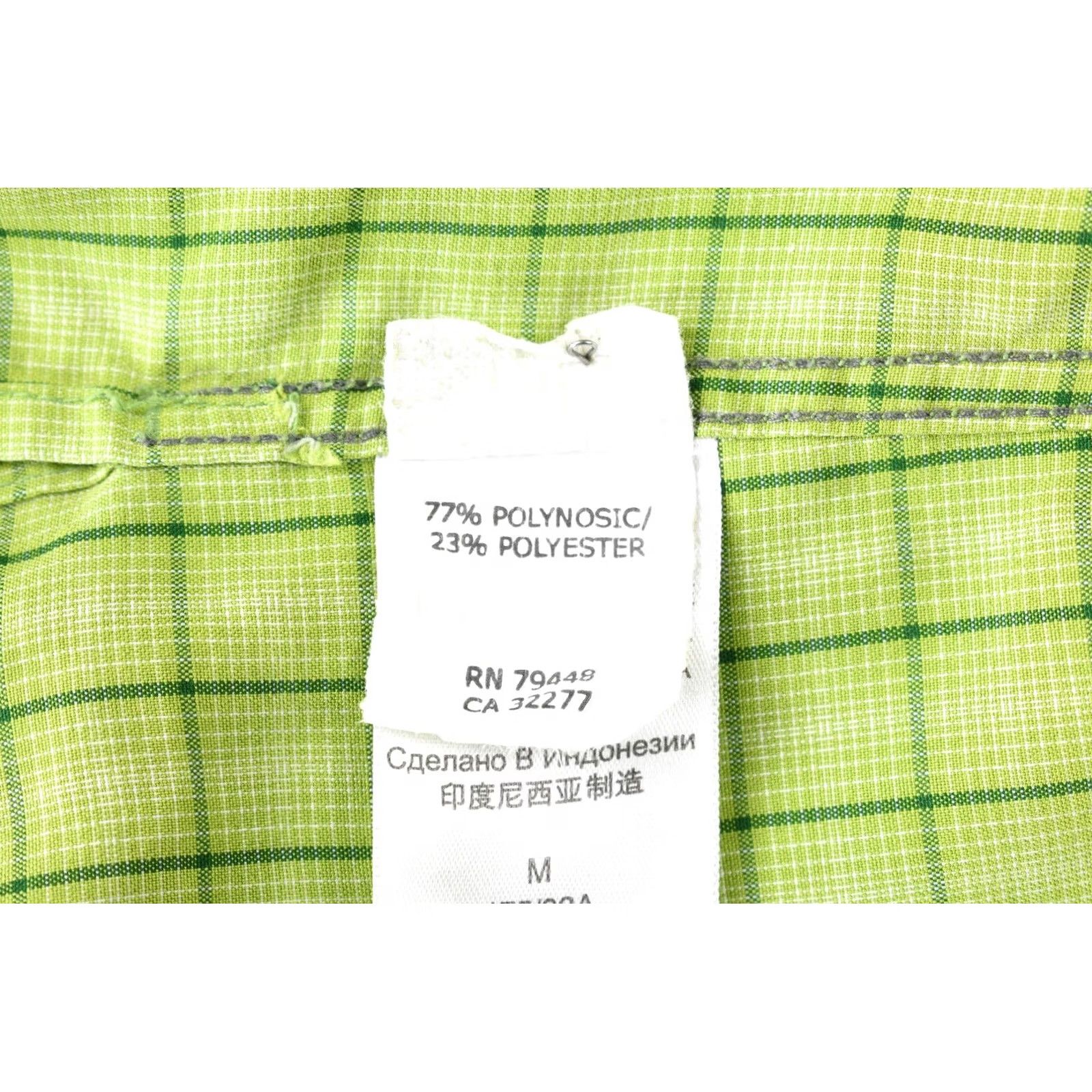 Marmot MARMOT Shirt Men M Short Sleeve Checked Button-Up Pocket Green Size US M / EU 48-50 / 2 - 8 Thumbnail