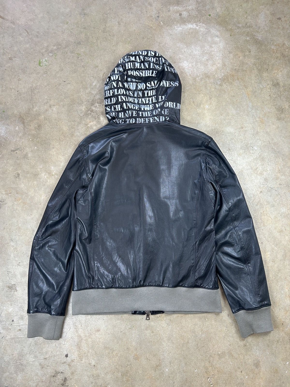 Isamu Katayama Backlash Isamu katayama Backlash leather hoodie Size US M / EU 48-50 / 2 - 2 Thumbnail