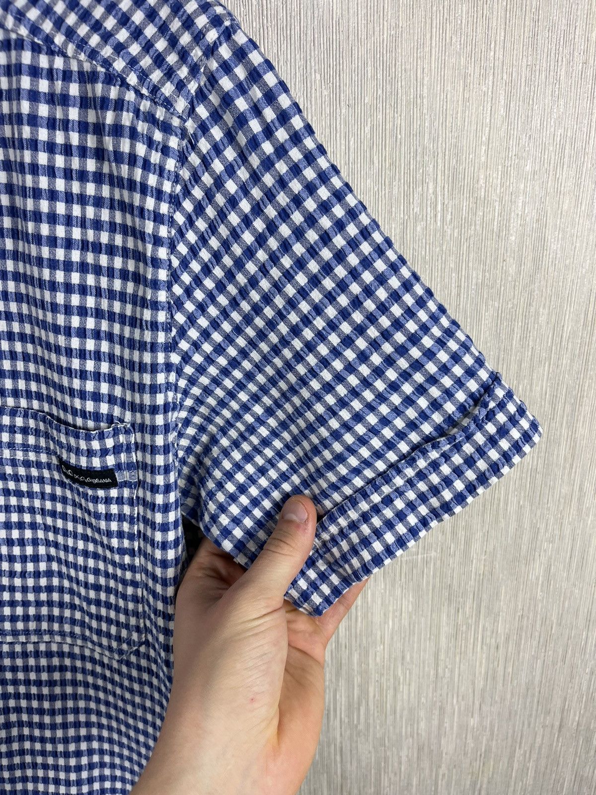 Dolce & Gabbana × Vintage Vintage Dolce & Gabbana gingham plaid checked pocket shirt Size US L / EU 52-54 / 3 - 15 Thumbnail