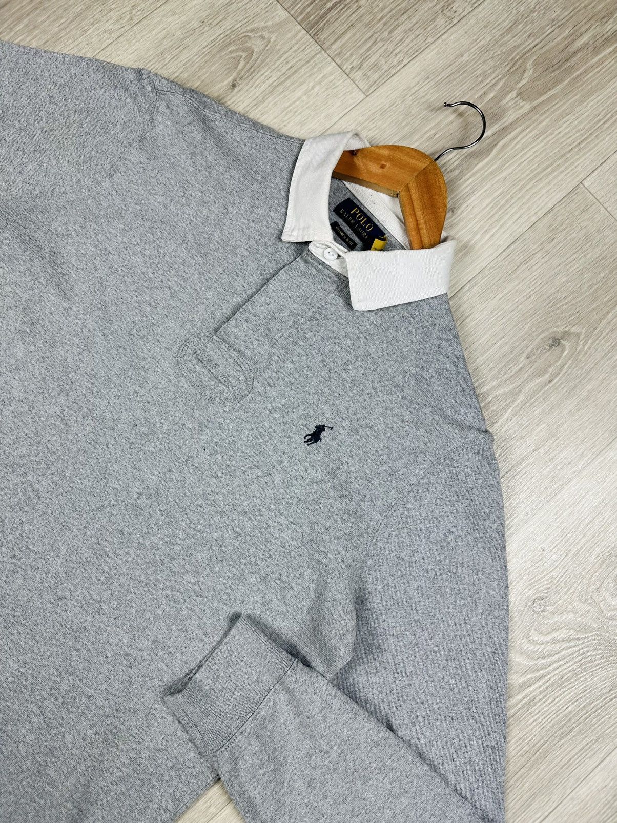 Rugby Ralph Lauren Vintage Polo Ralph Lauren Mens Rugby Shirt Long Sleeve Size US L / EU 52-54 / 3 - 2 Thumbnail