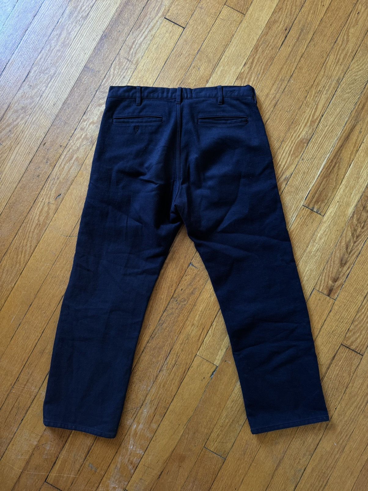 Comme des Garcons Homme Deux Navy Wool Cropped Pants Size US 29 - 3 Thumbnail