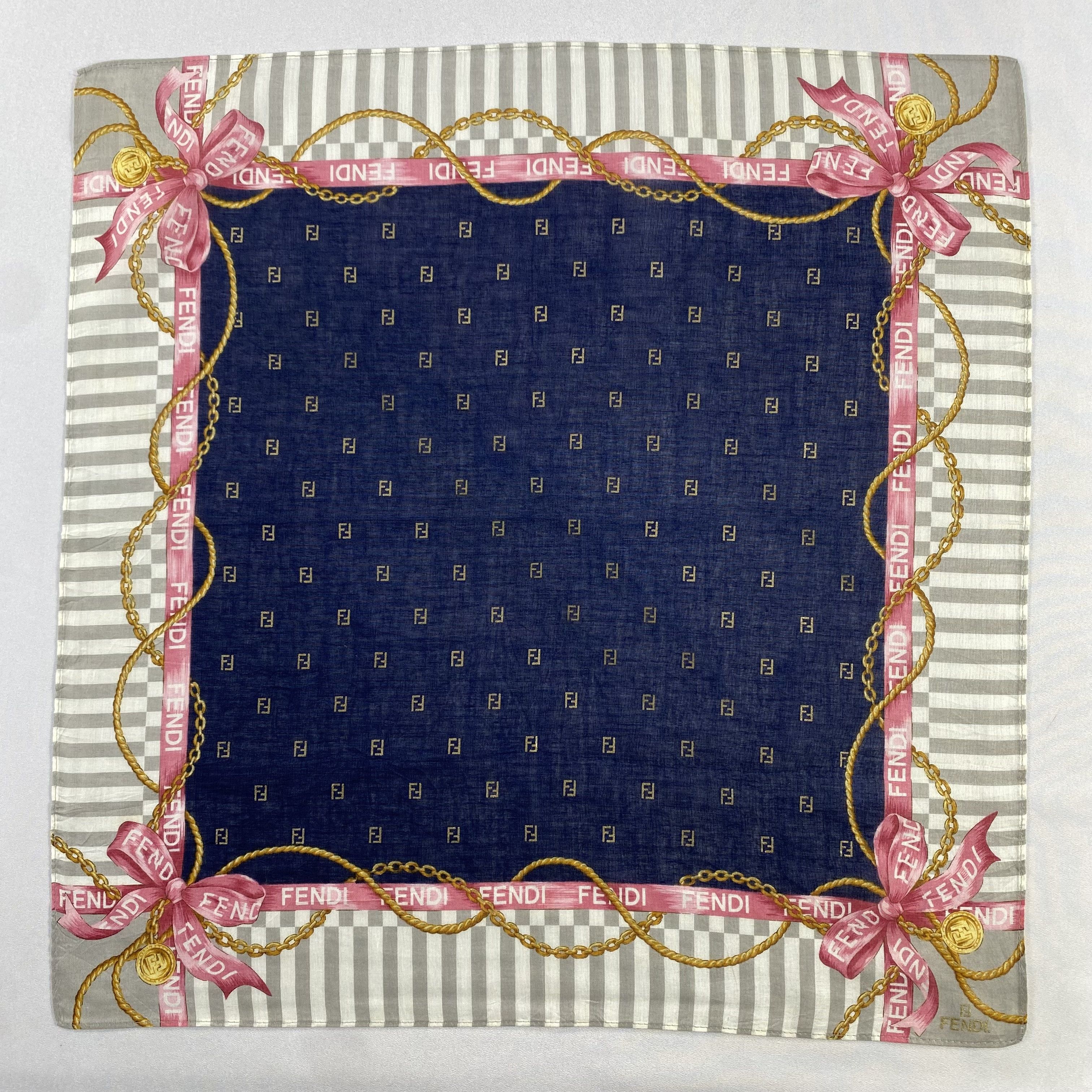 Vintage Fendi Handkerchief / Neckerchief / Bandana-P1053 Size ONE SIZE - 1 Thumbnail