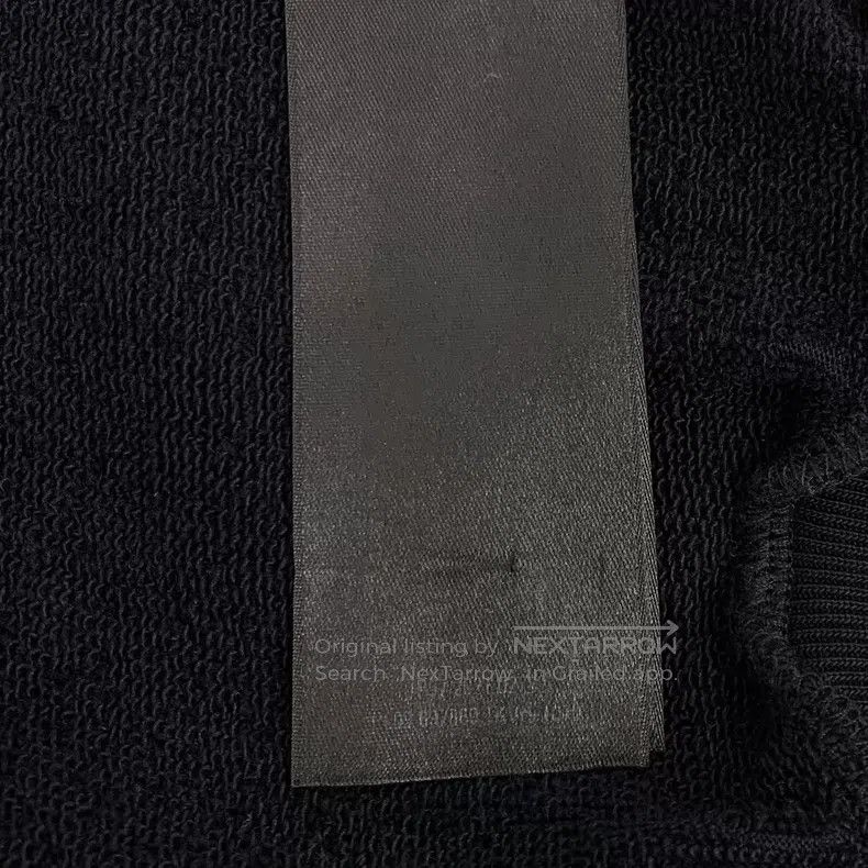 Balenciaga Balenciaga Black logo letter embroidery cotton round neck Size US M / EU 48-50 / 2 - 8 Thumbnail