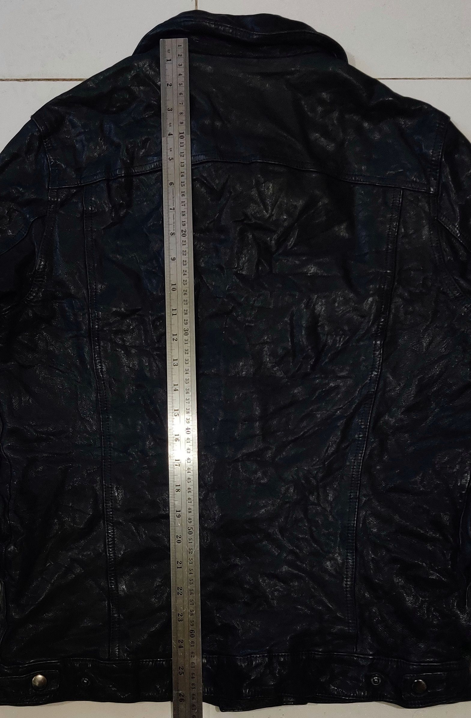 Journal Standard Journal Standard Goatskin Leather Trucker Jacket Size US M / EU 48-50 / 2 - 6 Thumbnail