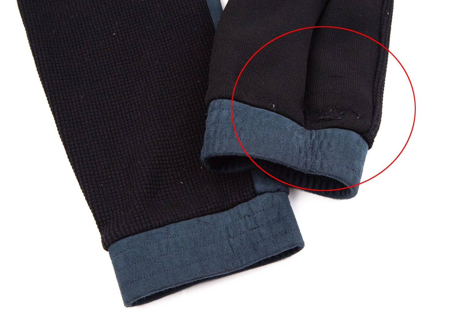 Maison Margiela Nylon Bicolor Ribbed Pants in Navy and Black, Size S Size US 30 / EU 46 - 7 Thumbnail