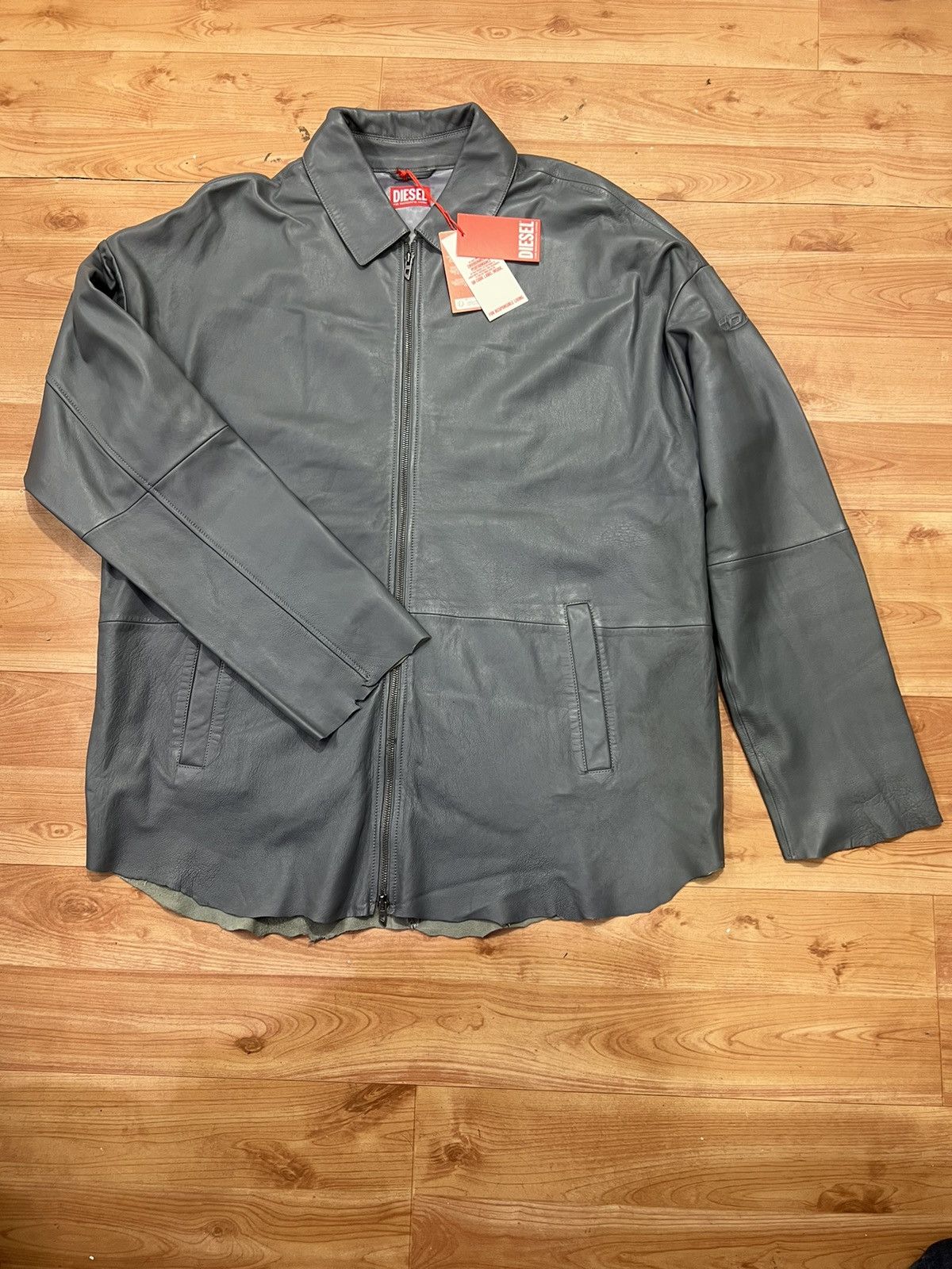 Diesel Diesel L-MART-B leather jacket for mens size XXL Size US XXL / EU 58 / 5 - 1 Thumbnail
