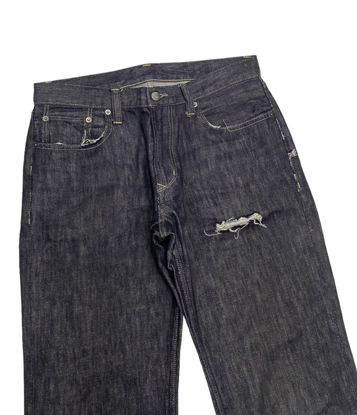 Hysteric Glamour JAPANESE AVANT GARDE STYLE DISTRESSED DENIM JEANS Size US 32 / EU 48 - 5 Thumbnail