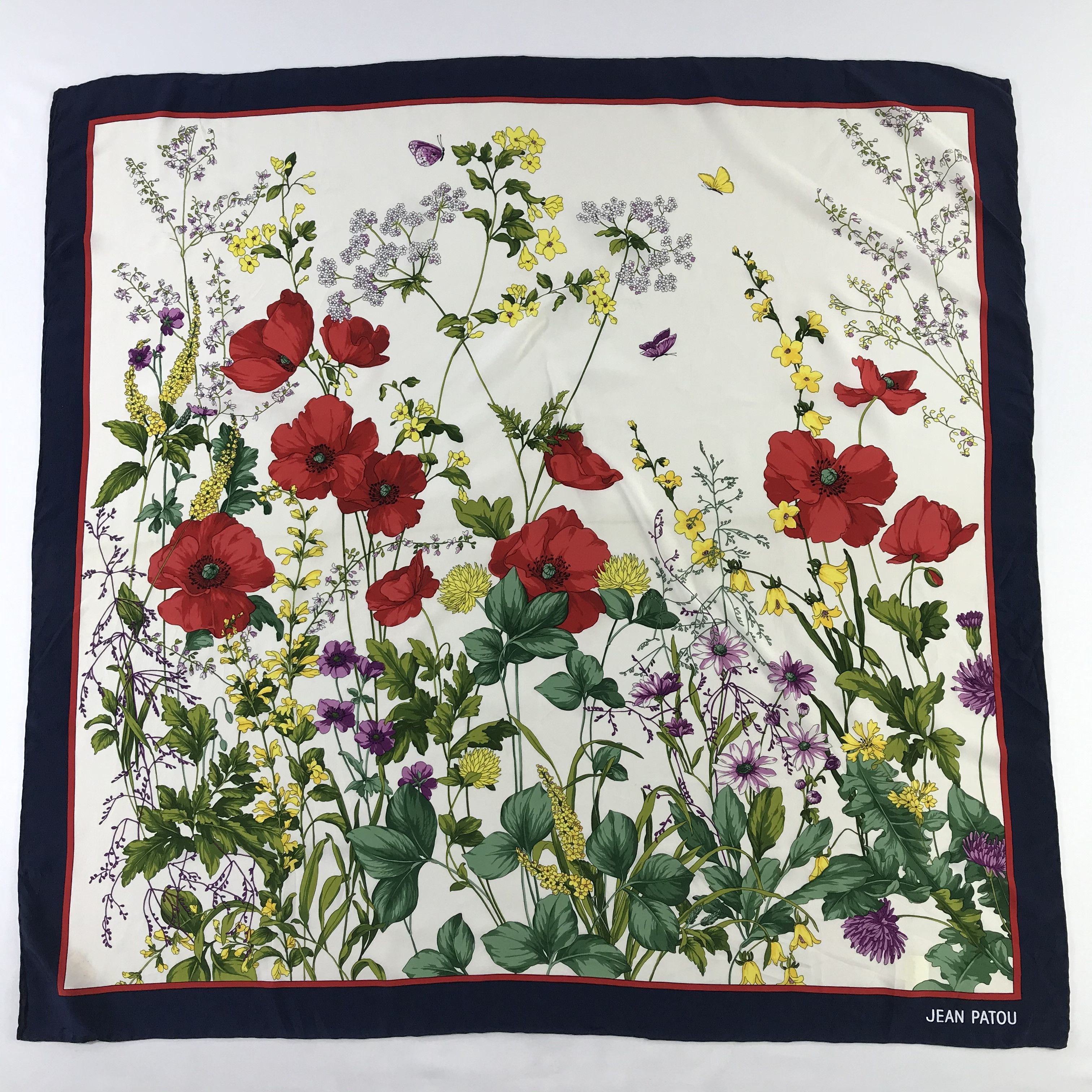 Vintage Vintage Jean Patou Silk Scarf Size ONE SIZE - 2 Thumbnail
