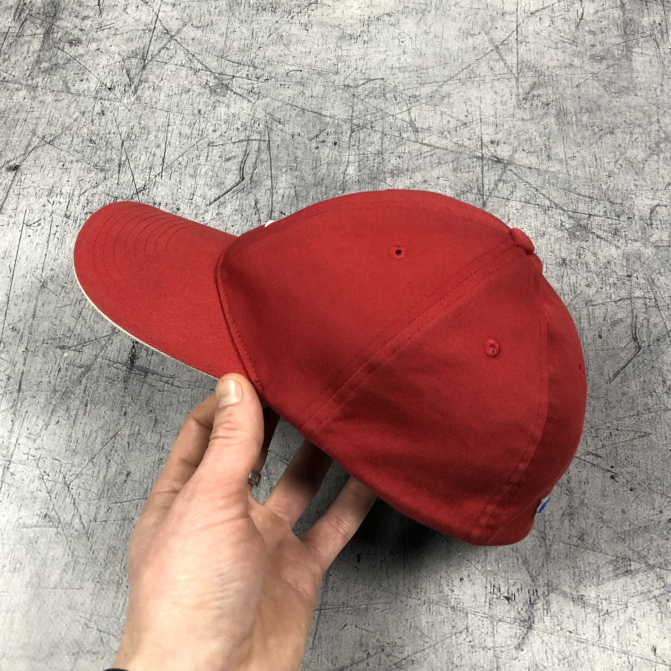 Nike Vintage Nike Volume Rubber Logo Cortez Cap drill Size ONE SIZE - 4 Thumbnail