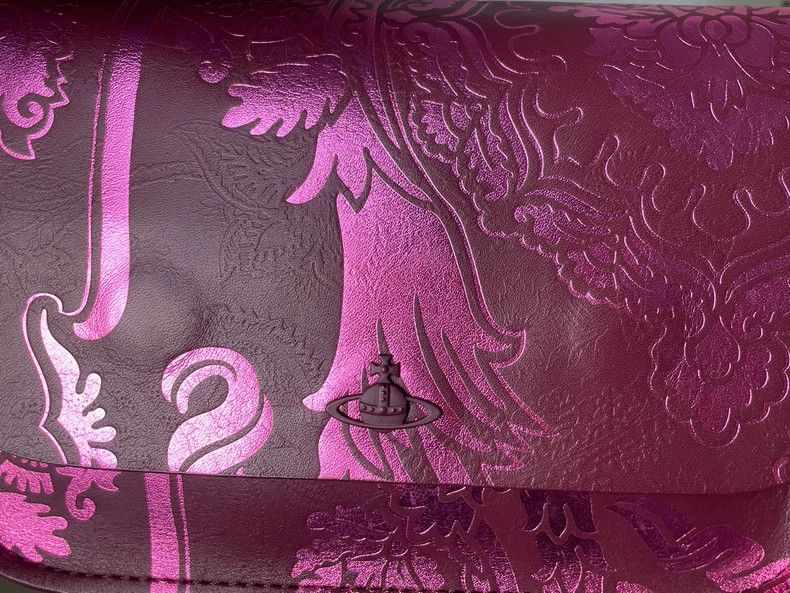Vivienne Westwood Vivienne Westwood size os Bordeaux leather jacquard pink pu Size ONE SIZE - 5 Thumbnail