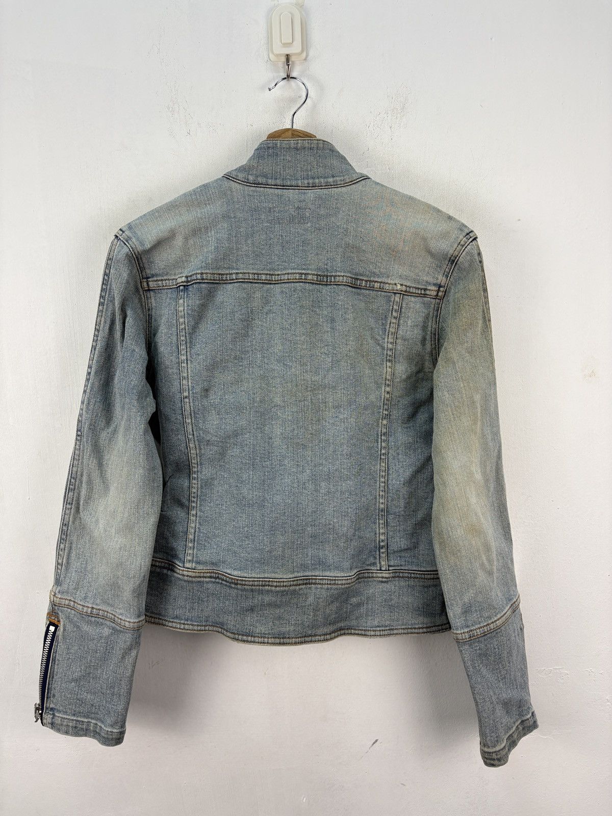 Japanese Brand Vintage japanese rider denim jacket faded wash motorsport Size US M / EU 48-50 / 2 - 3 Thumbnail