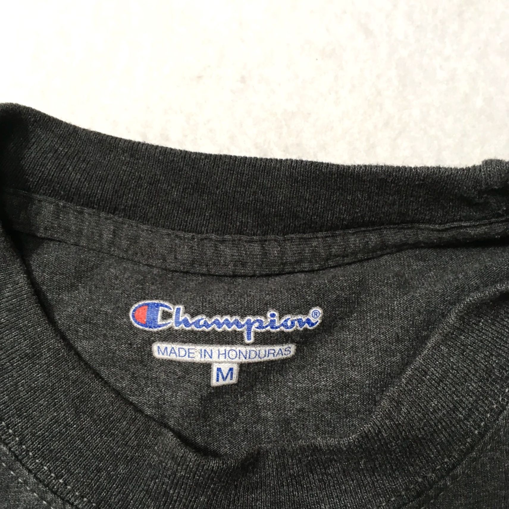 Champion Champion Short Sleeve T Shirt Men Sz M Gray Cotton Knit 90s USA Tee Size US M / EU 48-50 / 2 - 2 Thumbnail