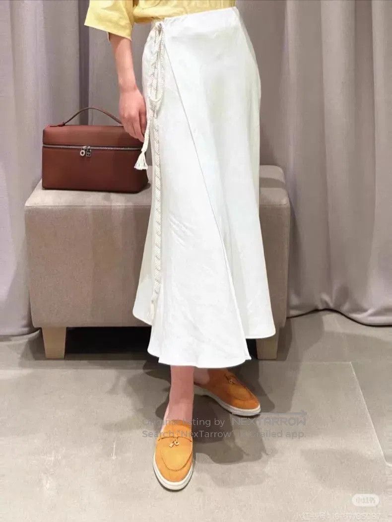 Loro Piana Loro Piana Linen Wrap Skirt Size 26" / US 2 / IT 38 - 6 Thumbnail