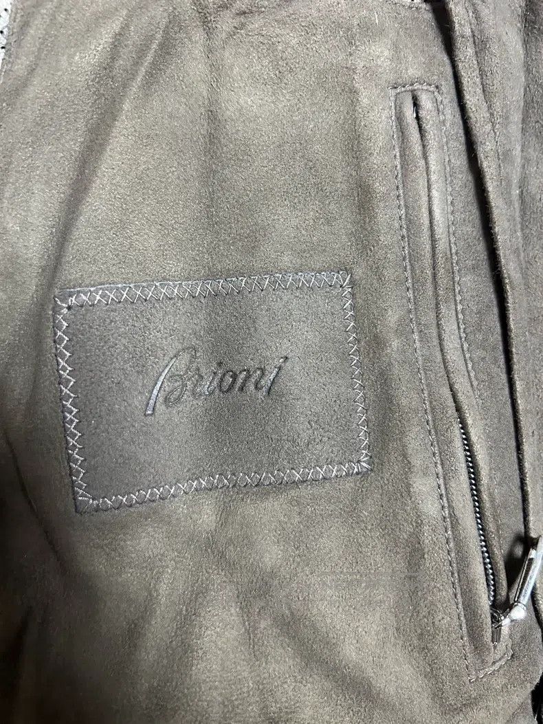 Brioni Brioni Suede perforated calfskin hooded leather jacket Size US L / EU 52-54 / 3 - 4 Thumbnail