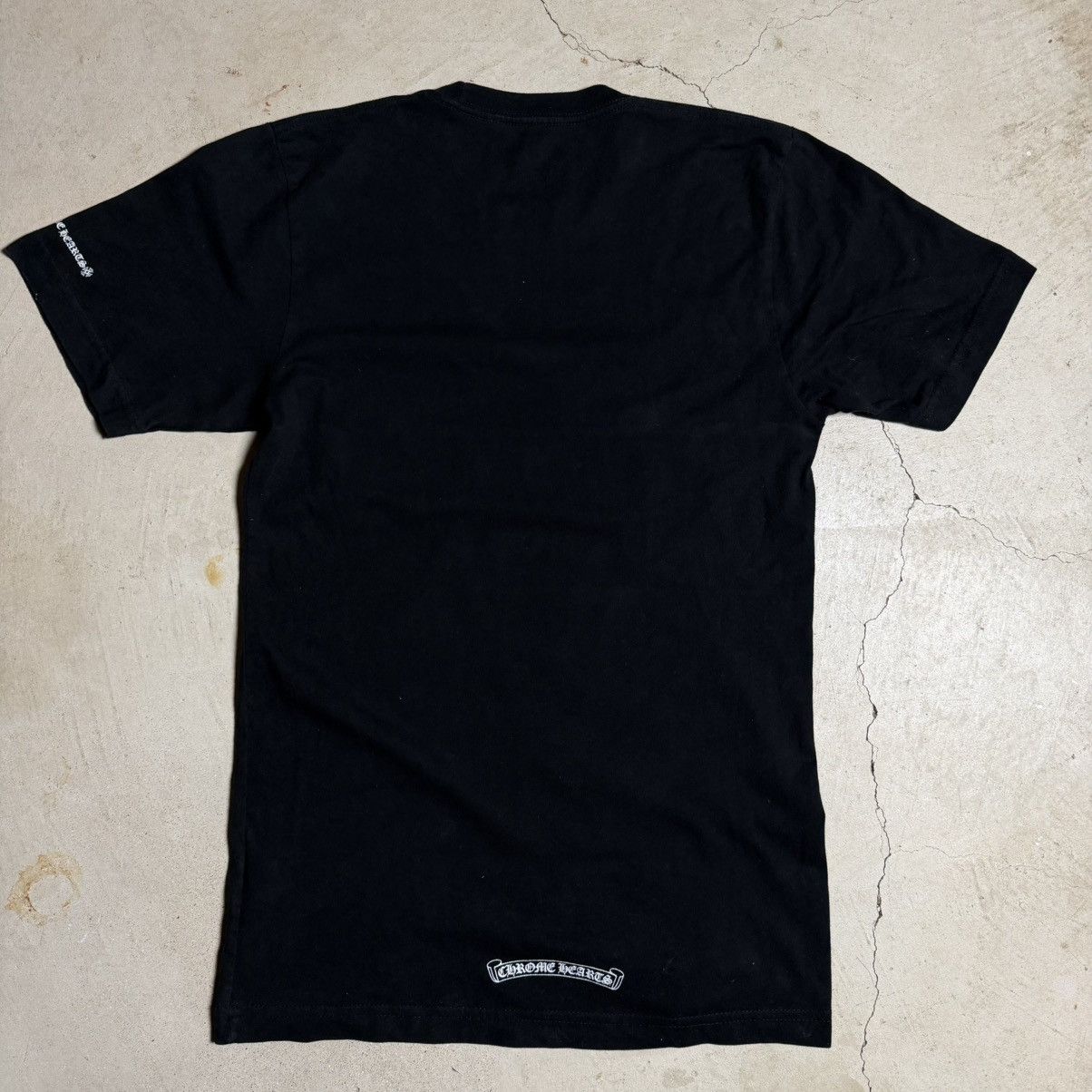 Chrome Hearts Chrome Hearts Gothic Script Neck Logo T Shirt Size US S / EU 44-46 / 1 - 5 Thumbnail
