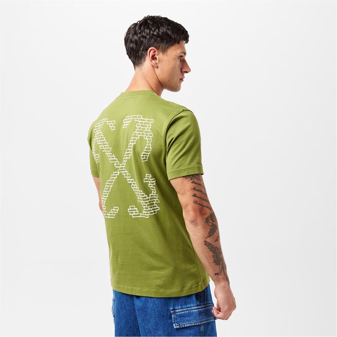 Off-White o1g2r1mq0226 Brick Arrow Crew Neck Short Sleeve T-Shirt Size US XXS / EU 40 - 4 Thumbnail