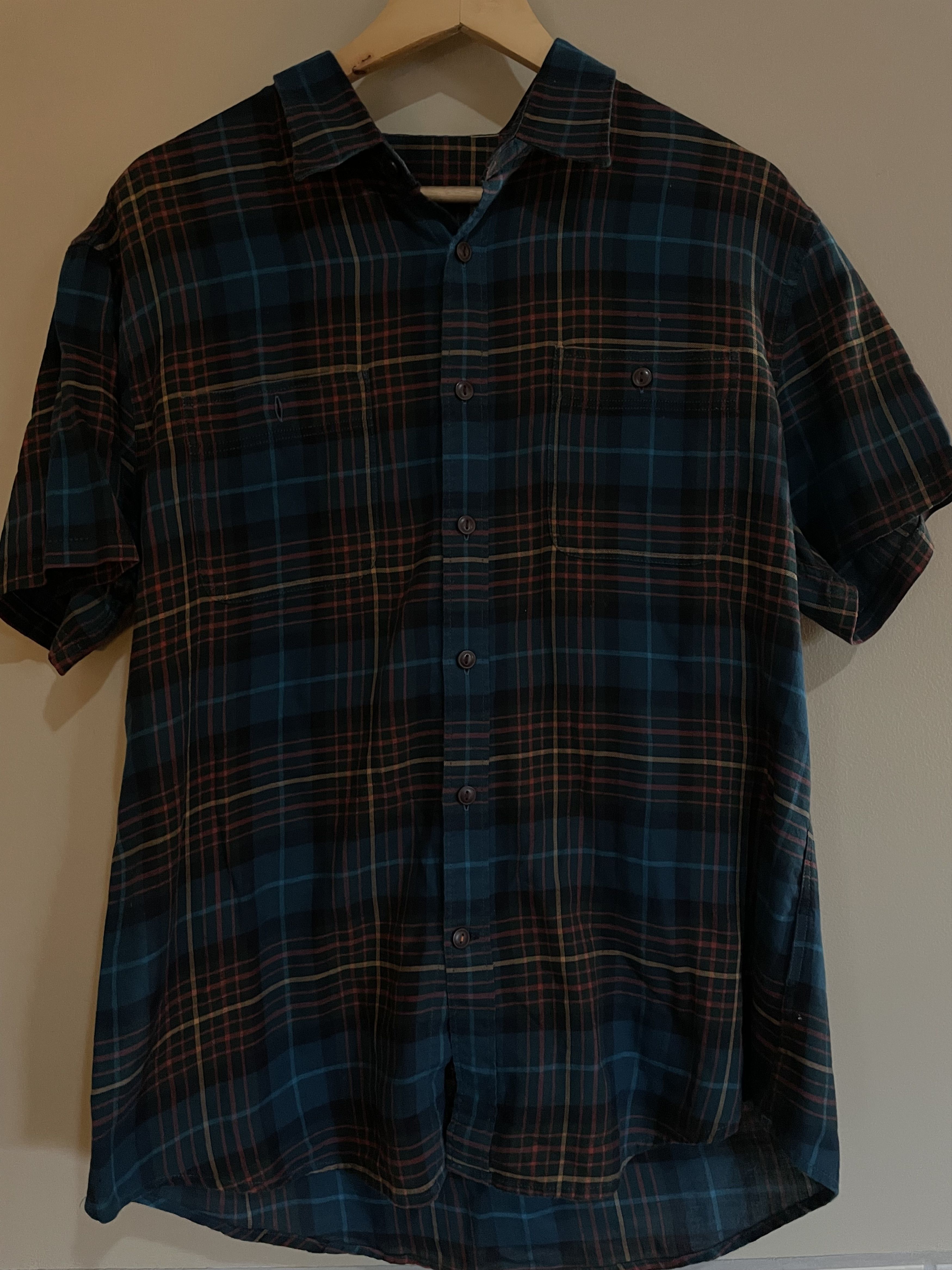 Other Plaid Multi-Colored Lightweight S/S Shirt, Men's Large Size US L / EU 52-54 / 3 - 1 Thumbnail