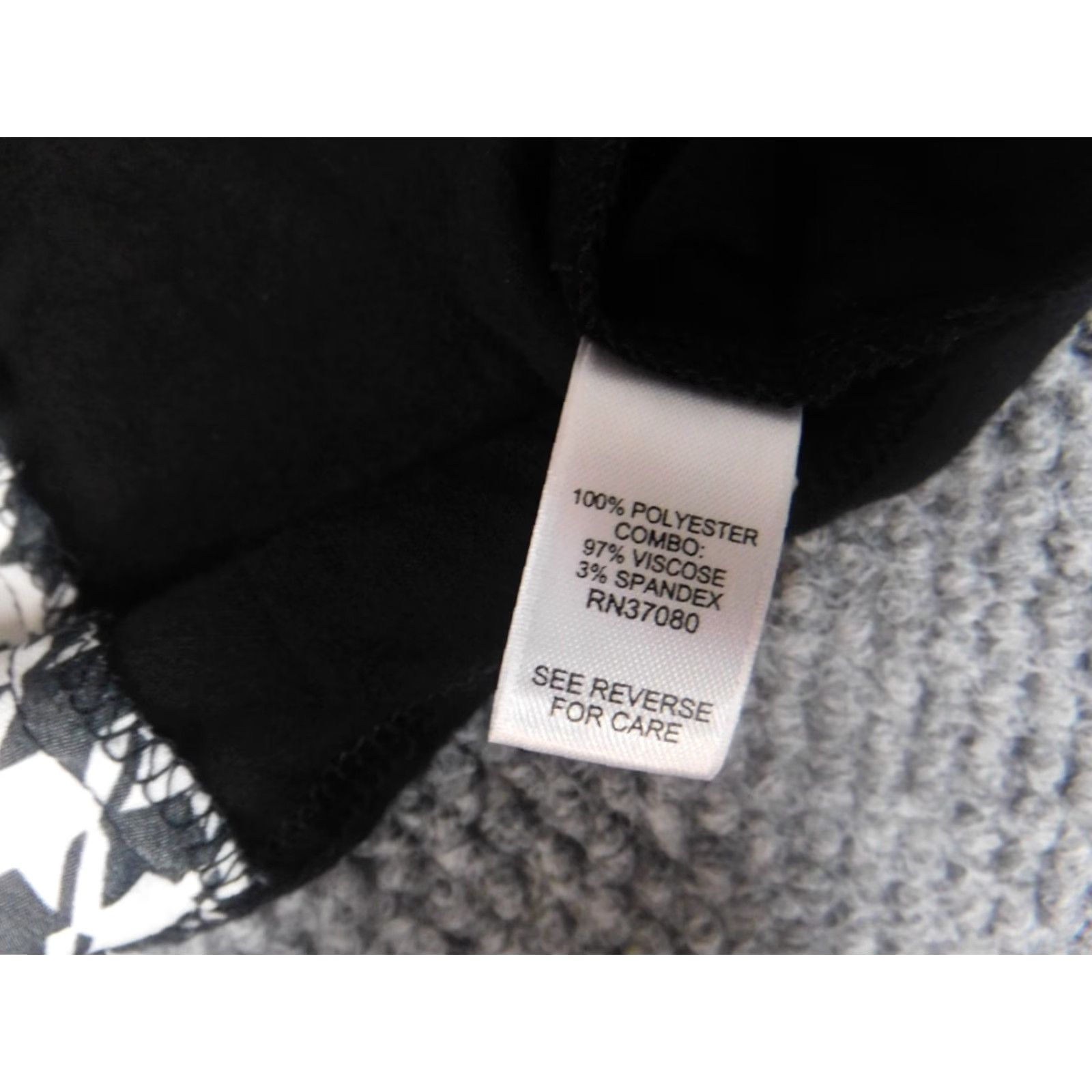 Vintage Versona Blouse Shirt Womens Small Black Crew Neck Long Sleeve Pullover Stretch Casual Regular Button Polyester Rayon Cap Sleeves Vintage: No Size S / US 4 / IT 40 - 7 Thumbnail