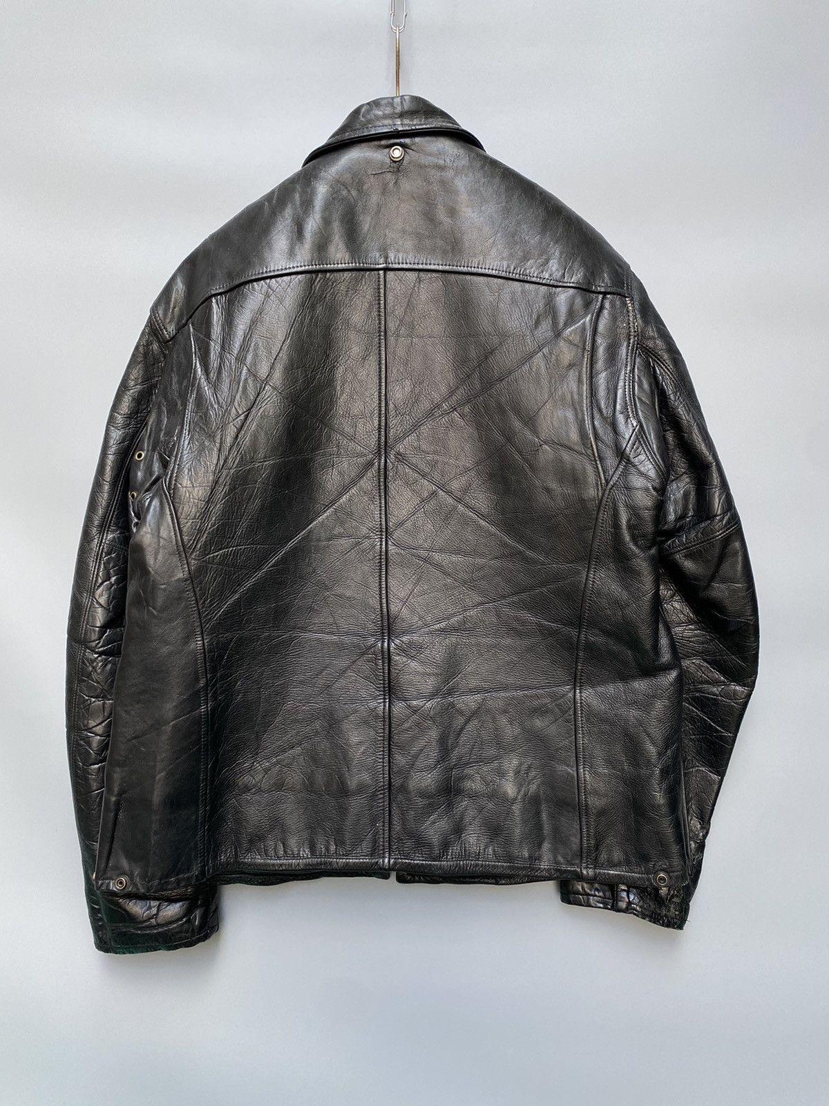 Schott 1950s Dur-o-Jac by Schott Police Leather Jacket Size US M / EU 48-50 / 2 - 12 Thumbnail