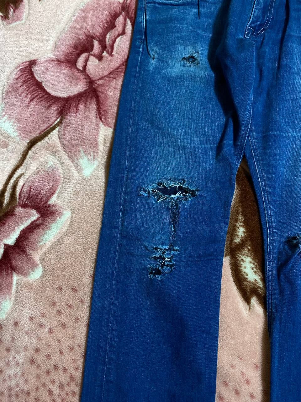 Tommy Hilfiger Crazy Crash Tommy Hilfiger Dirty Baggy Faded Distressed Jean Size US 33 - 14 Thumbnail