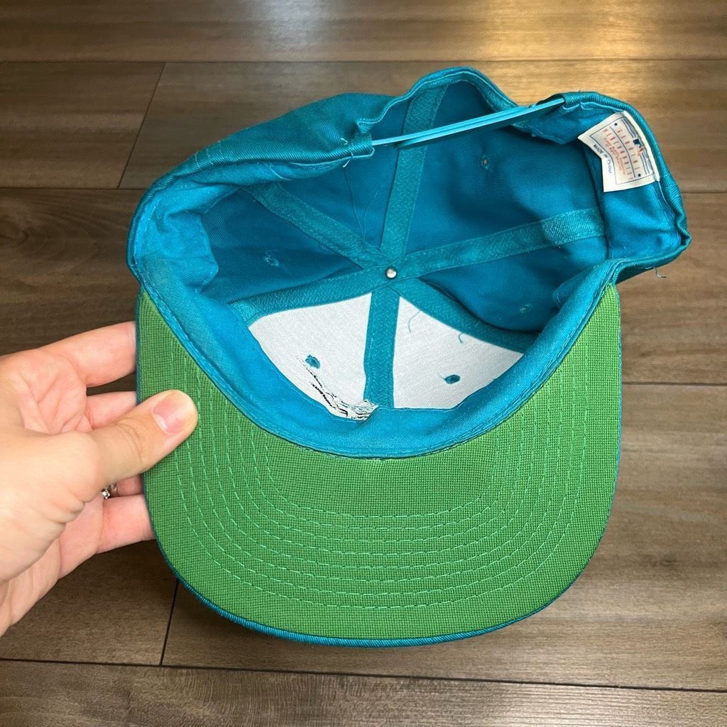 MLB Vintage Florida Marlins Blue SnapBack Hat OS Size ONE SIZE - 5 Thumbnail