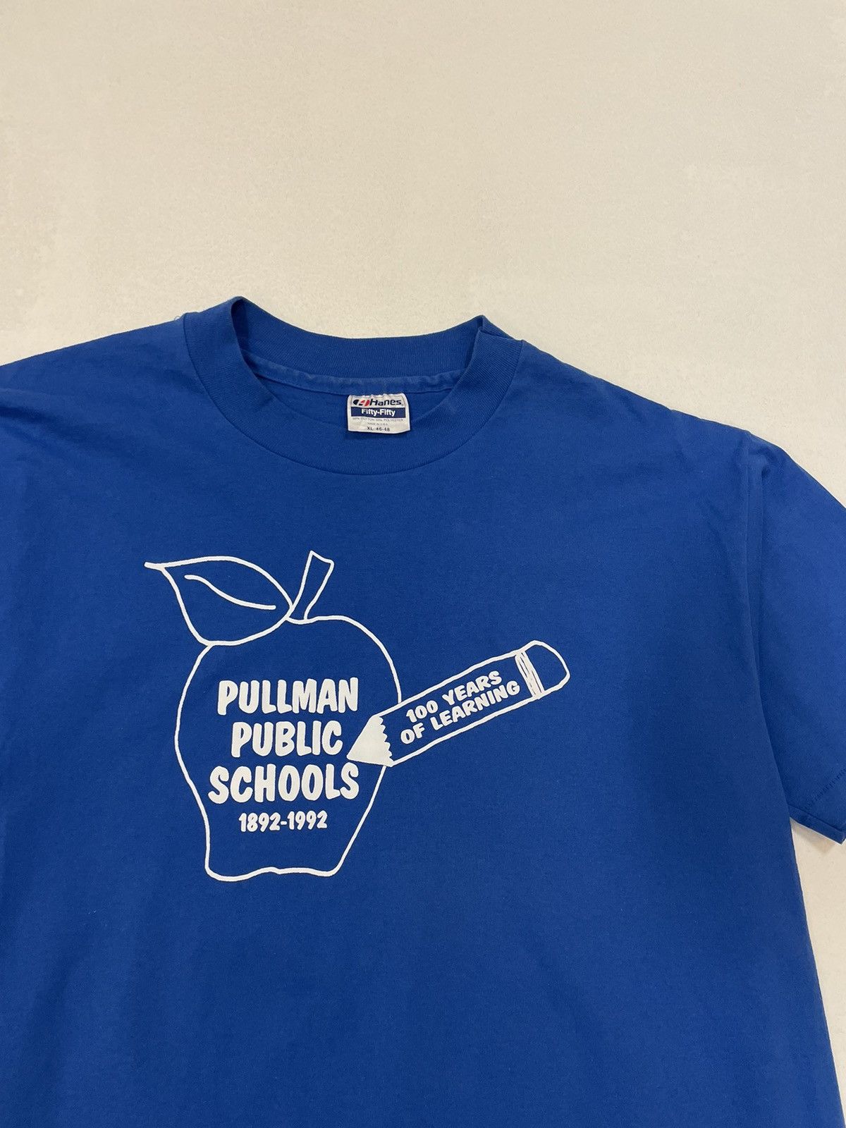 Vintage Vintage 1990s Pullman Public Schools T-Shirt - XL Size US XL / EU 56 / 4 - 2 Thumbnail