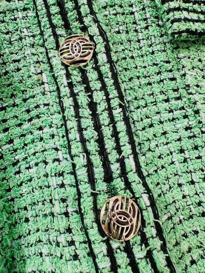 Chanel Chanel Green braided loose version jacket Size M / US 6-8 / IT 42-44 - 6 Thumbnail