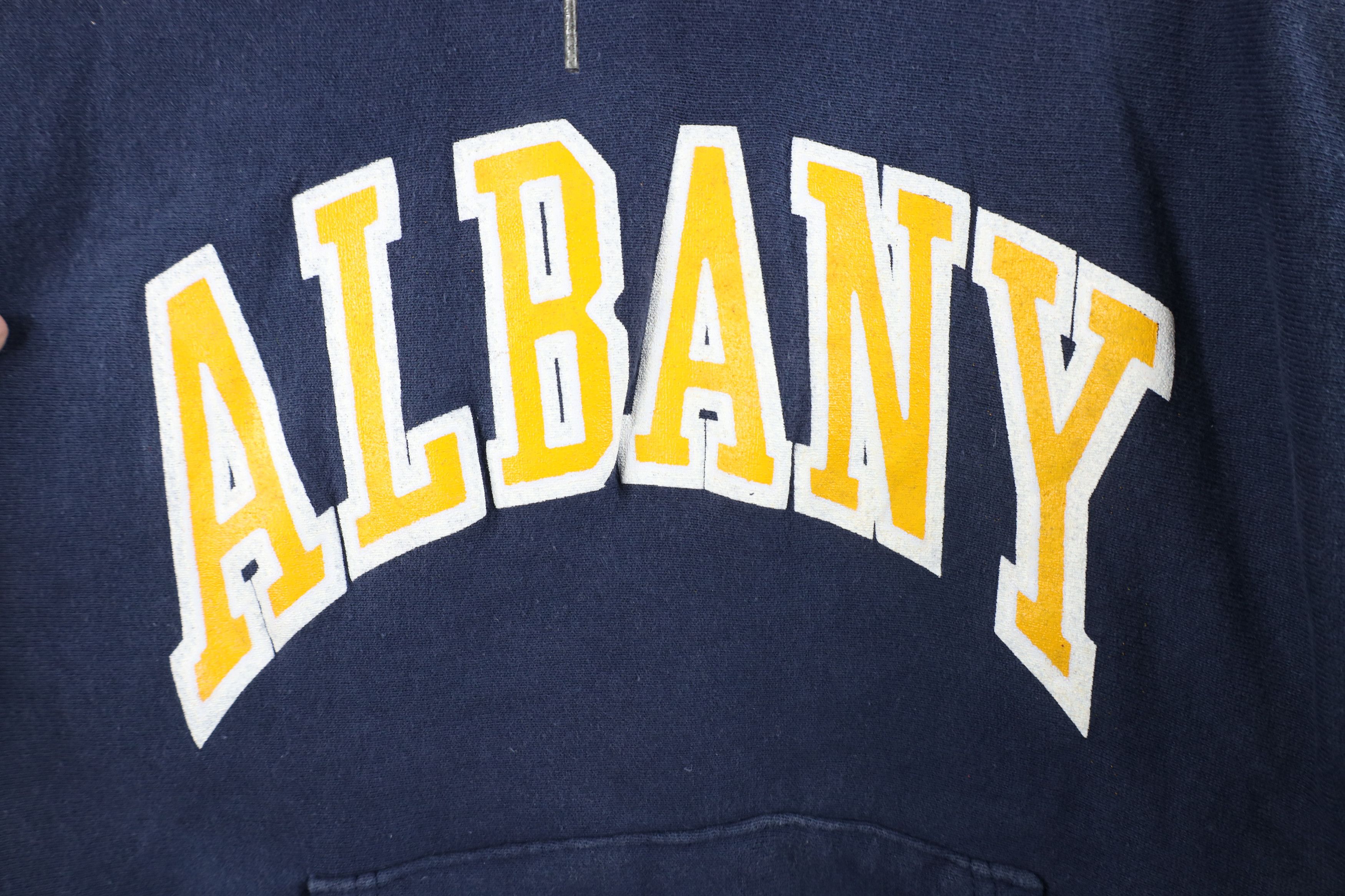 Vintage Vintage 90s University at Albany Hoodie Sweatshirt USA Size US M / EU 48-50 / 2 - 4 Thumbnail