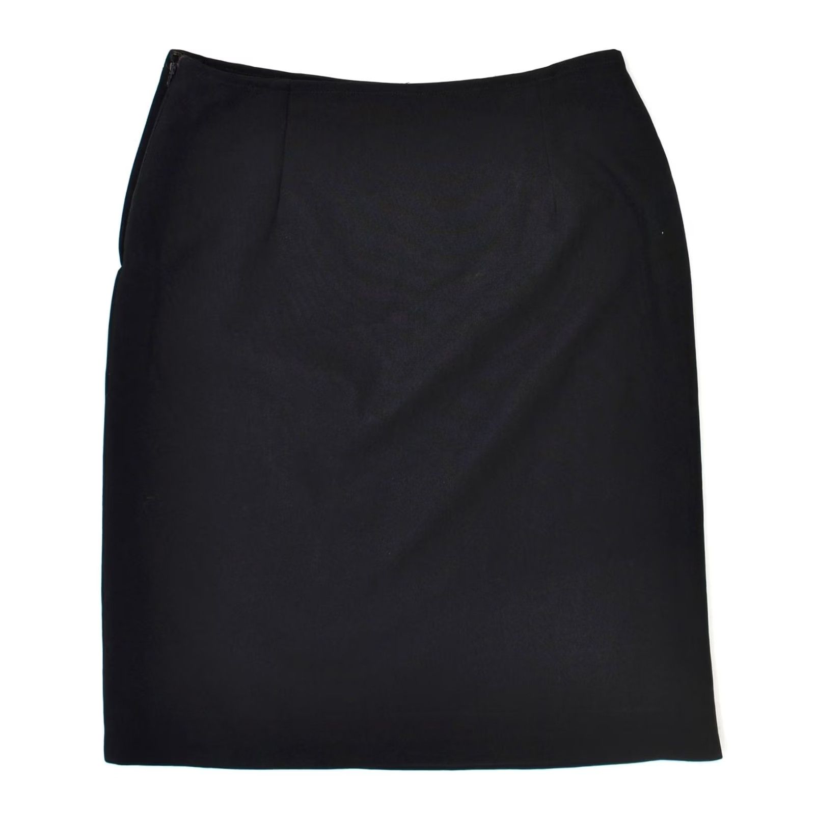 Vintage VINTAGE Womens Pencil Skirt Medium Black W29 Size 29" - 2 Thumbnail
