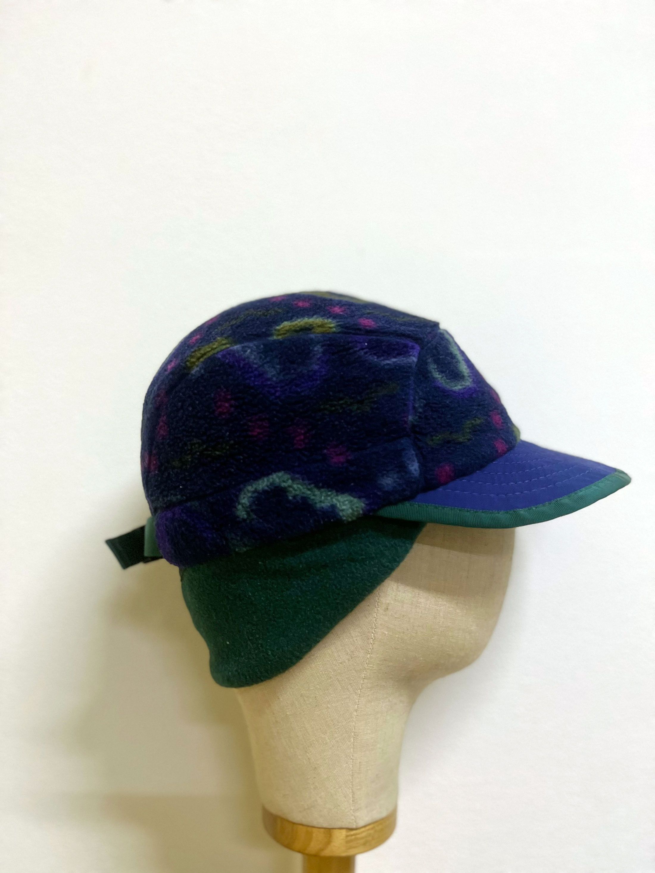 Sports Specialties Vintage Patagonia Ear Flap Full Printed Fleece Headwear Size ONE SIZE - 3 Thumbnail
