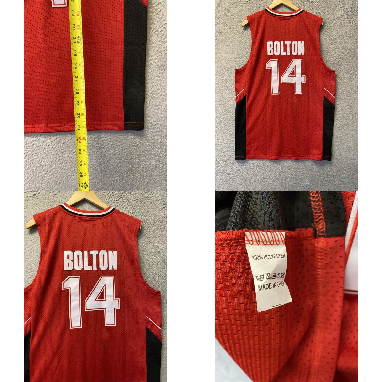 Vintage VINTAGE Red Wildcats Basketball Jersey XL Red Number 14 /0547 Size US XL / EU 56 / 4 - 8 Thumbnail