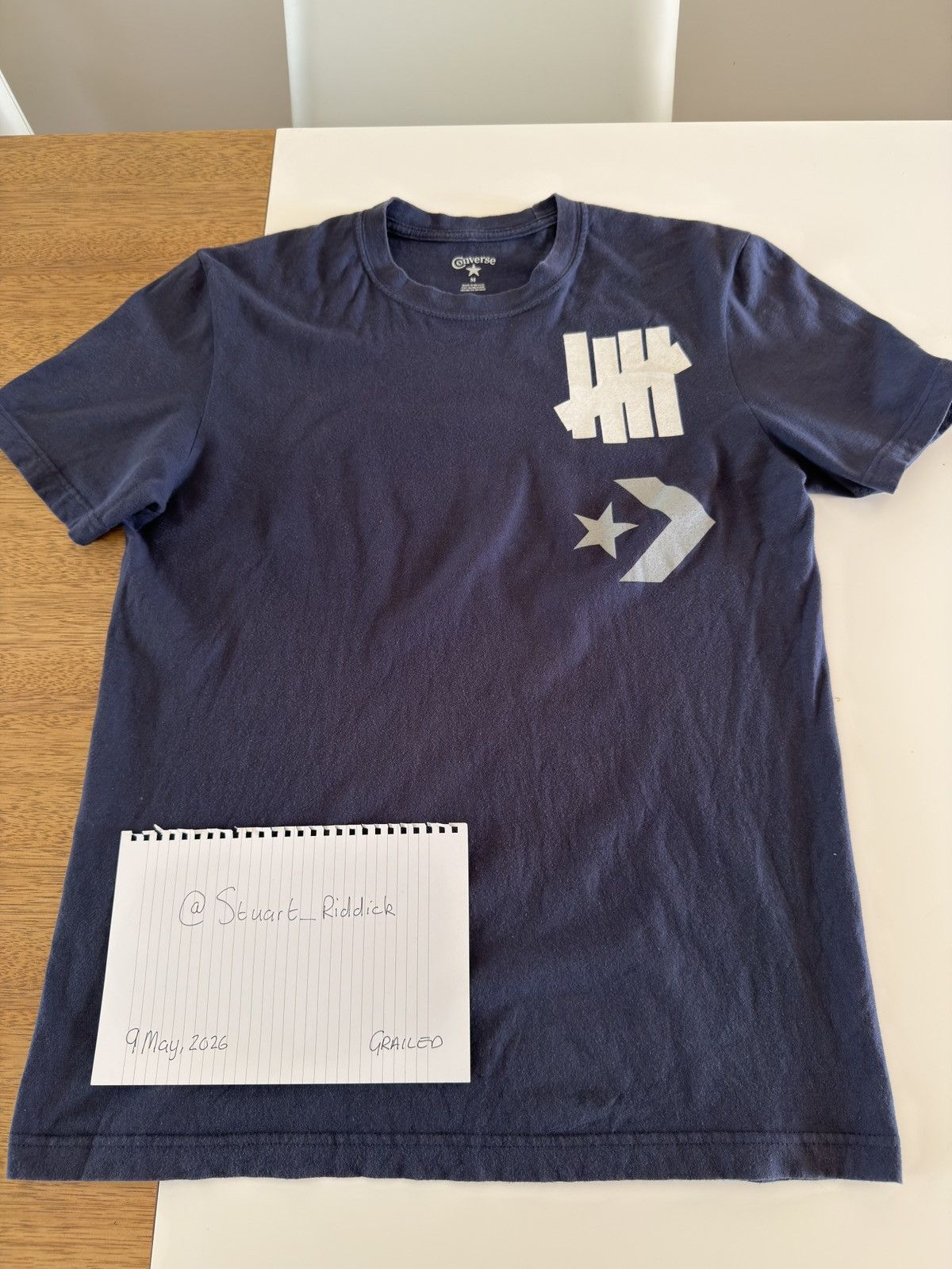 Converse × Undefeated Undefeated x Converse T-shirt - Navy Size US M / EU 48-50 / 2 - 5 Thumbnail