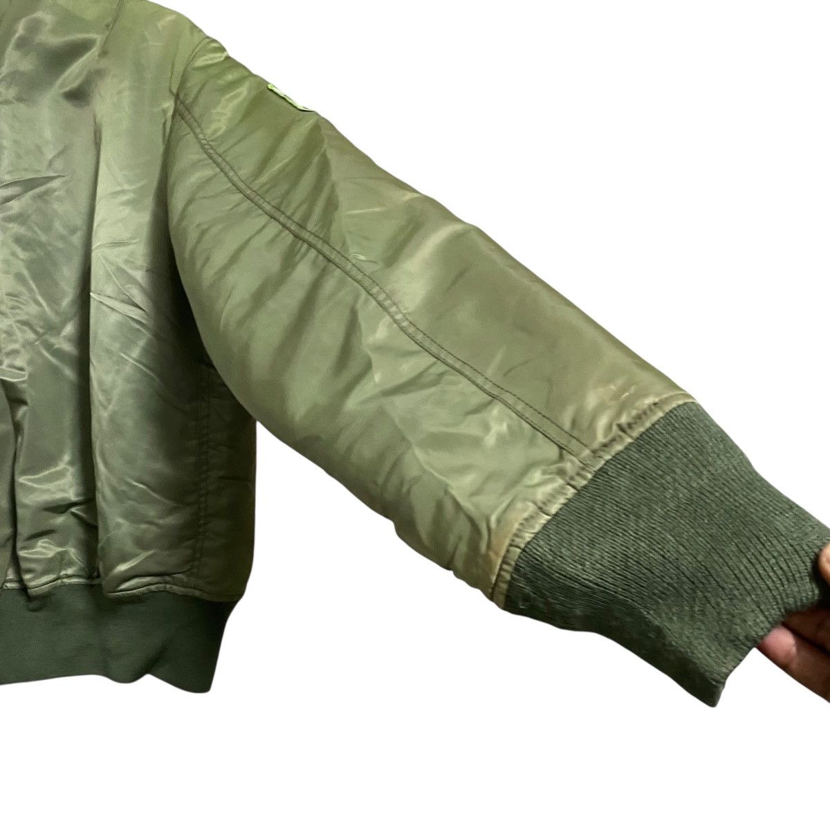 Japanese Brand Kawasaki MA-1 Bomber Jacket Reversible Sunfaded Size US XL / EU 56 / 4 - 15 Thumbnail