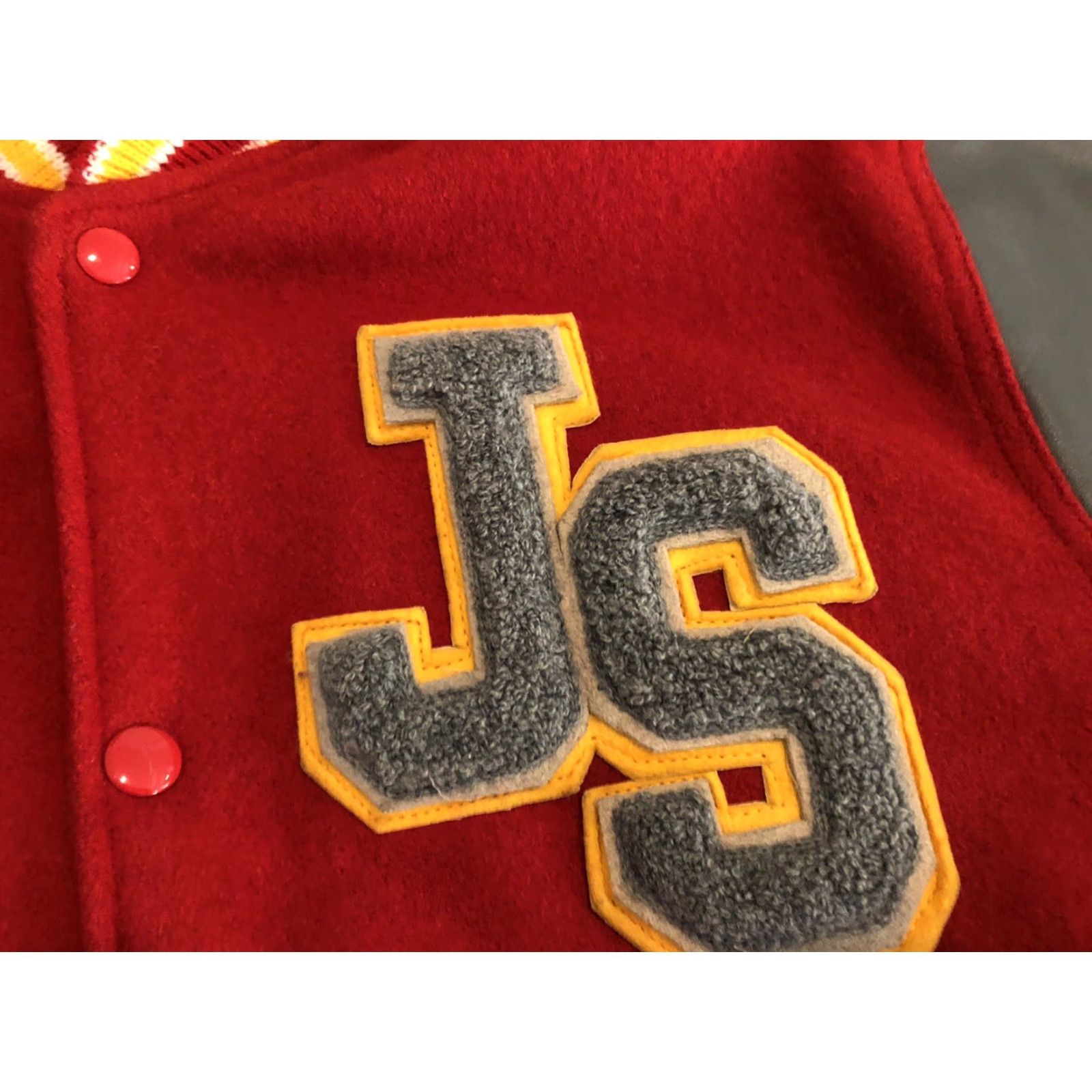 Vintage VINTAGE 21 Jump Street Varsity Letterman Jacket Size L Wool Red Made in Heaven Men Jacket Size US L / EU 52-54 / 3 - 6 Thumbnail