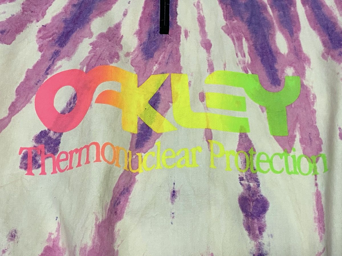Oakley Vintage Oakley Thermonuclear Protection Tie Dye Half Zip Size US XL / EU 56 / 4 - 8 Thumbnail
