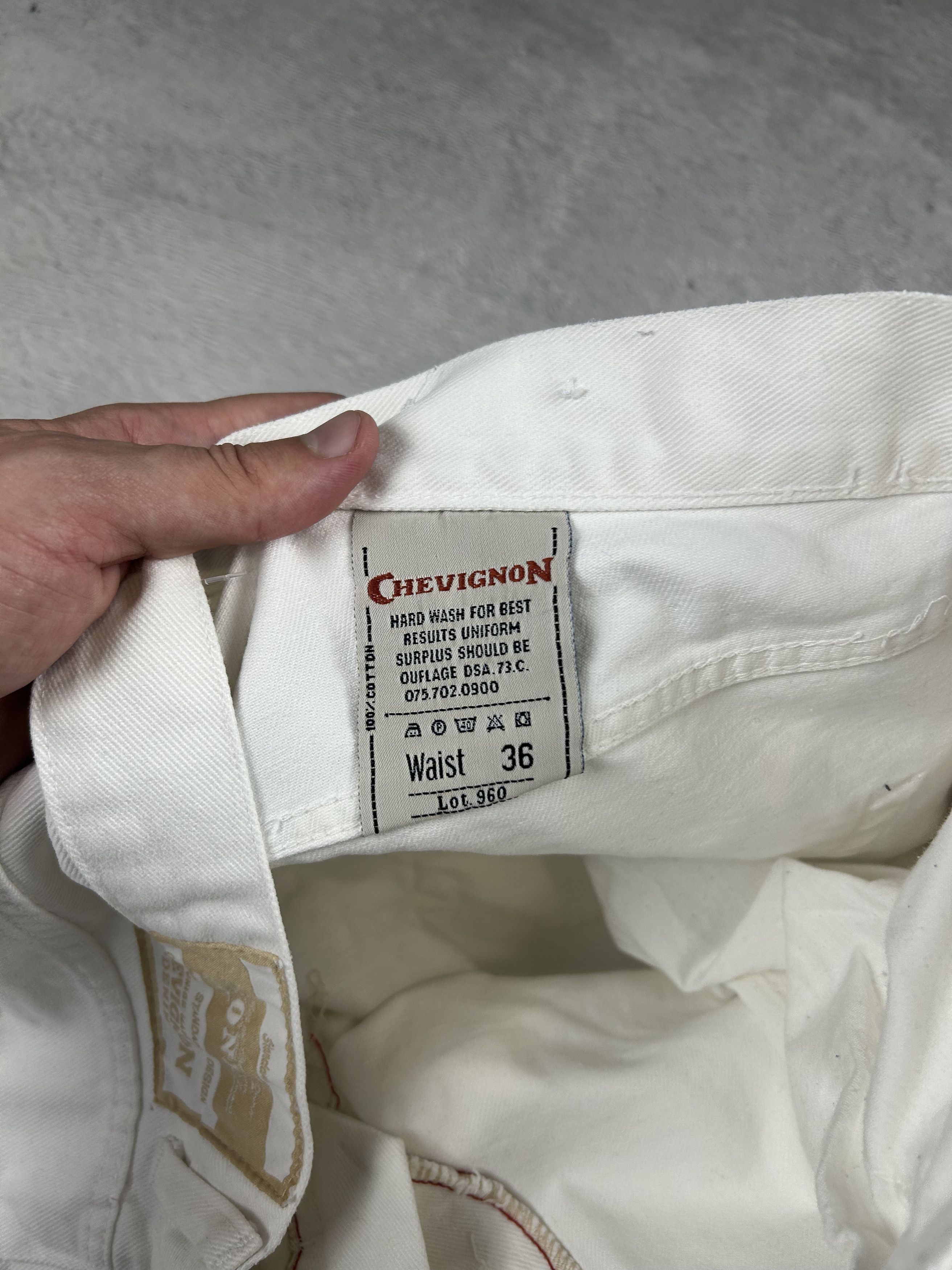 Chevignon × Vintage Chevignon vintage jeans White Straight Oldmoney Style Size US 36 / EU 52 - 9 Thumbnail