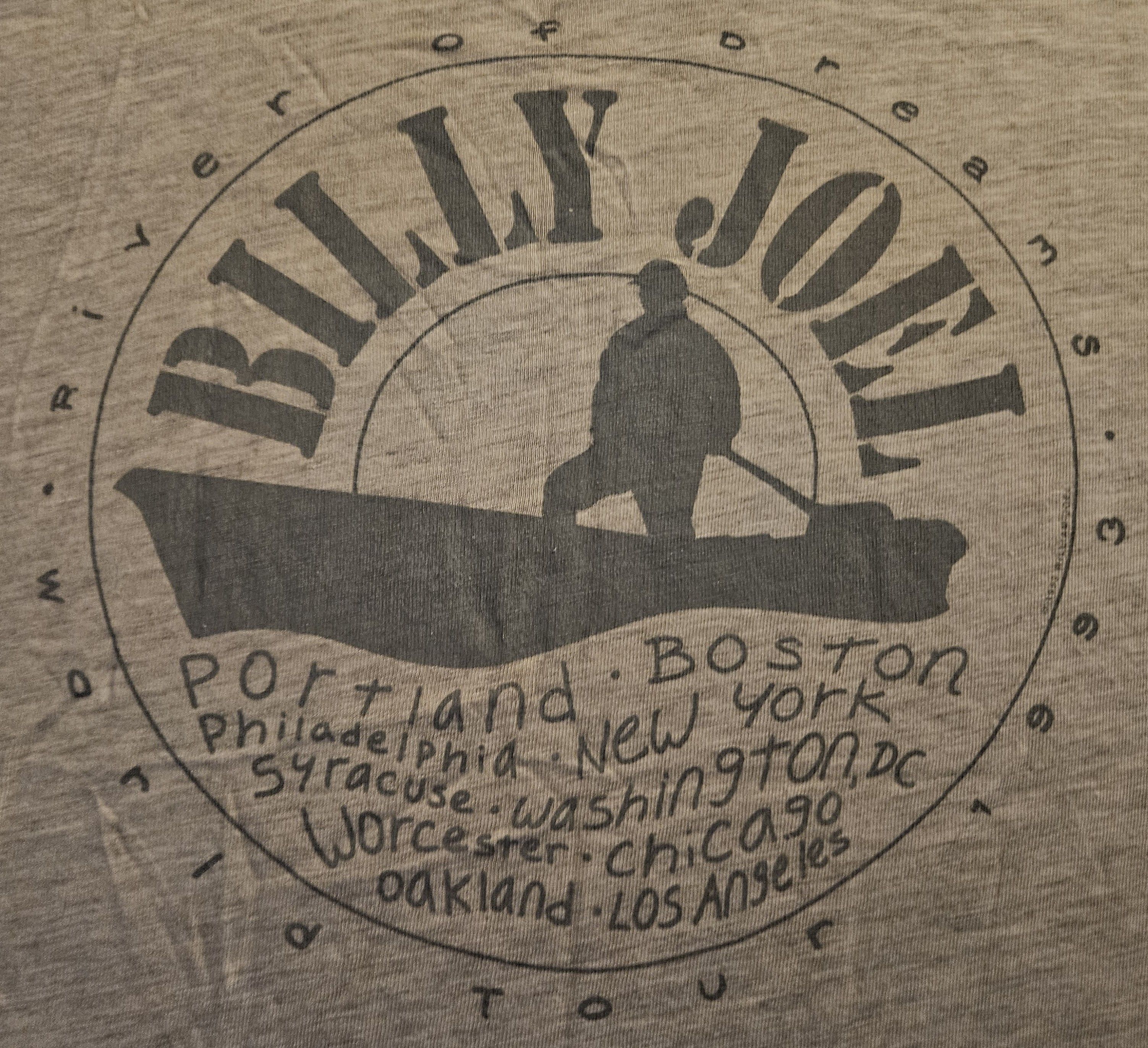 Other Billy Joel River of Dreams 1993 World Tour Shirt XL Vintage Size US XL / EU 56 / 4 - 2 Thumbnail