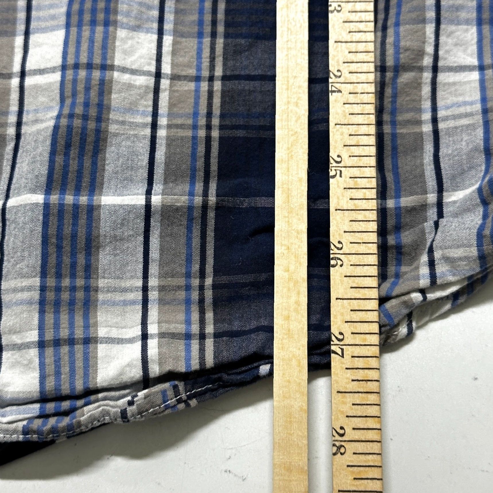 J.Crew J. Crew Button-Up Shirt Mens XL White Blue Plaid Long Sleeve 100% Cotton Preppy Regular Fit Casual Business Men Size US XL / EU 56 / 4 - 6 Thumbnail