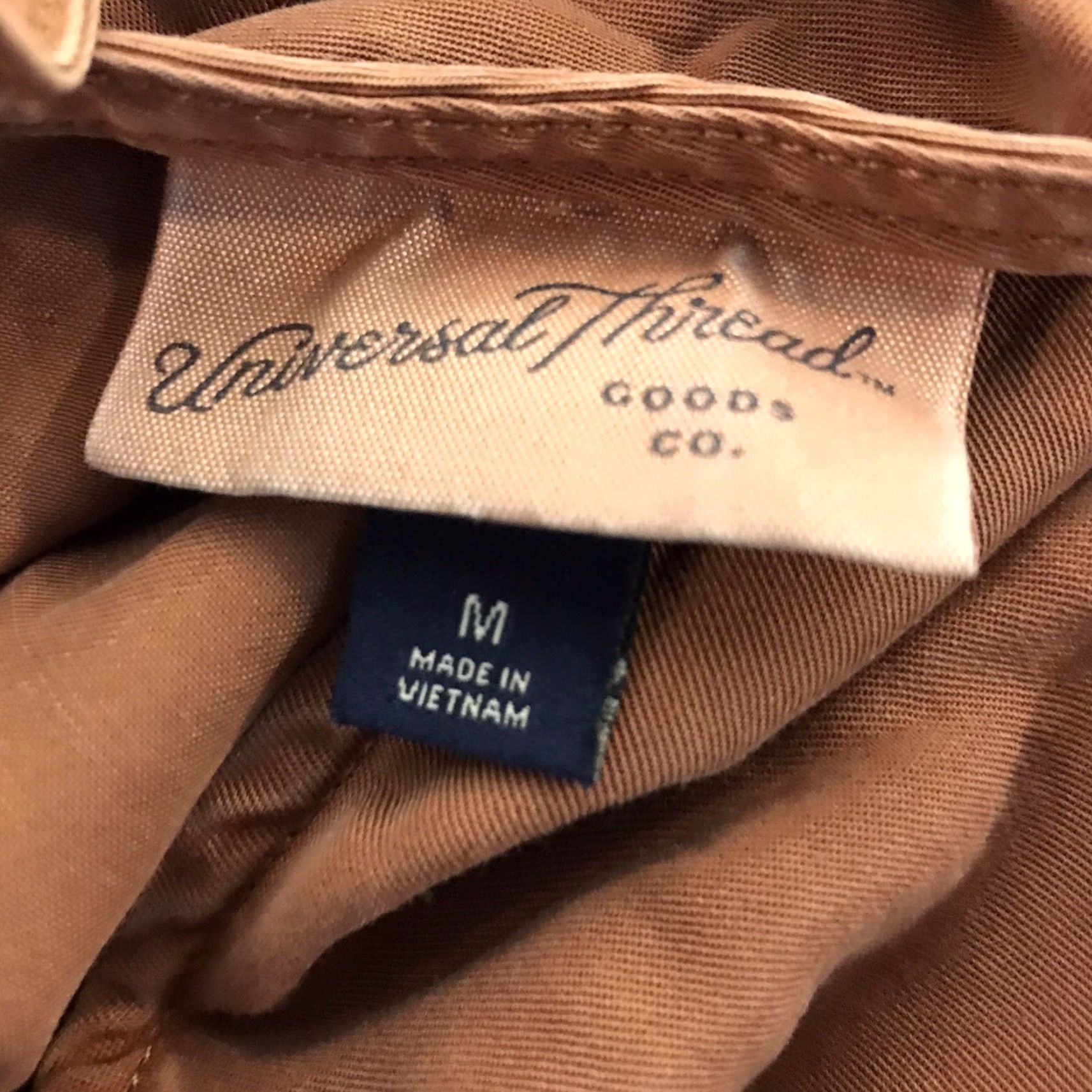 Vintage Universal Thread Copper Sleeveless Dress Women M Lyocell V-Neck Casual Party Summer Size M / US 6-8 / IT 42-44 - 3 Thumbnail