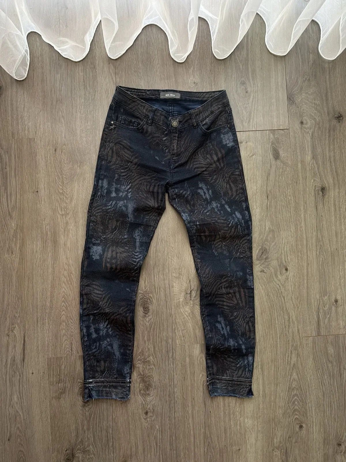 Vintage Vintage Mos Mosh Cool Summer Printed Denim Pants Size 26" / US 2 / IT 38 - 2 Thumbnail