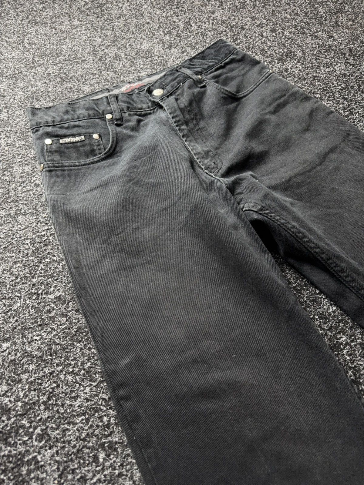 Hugo Boss Retro VNTG 90s Hugo Boss Faded Black Pants Straight Fit Y2K Size US 30 / EU 46 - 19 Thumbnail