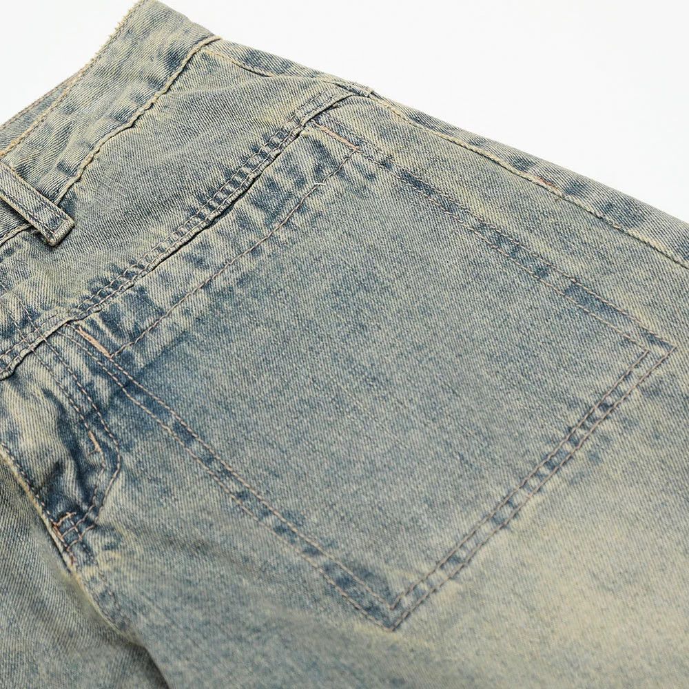 Vintage Distressed washed punk men's loose wide-leg scimitar jeans Size US 32 / EU 48 - 6 Thumbnail