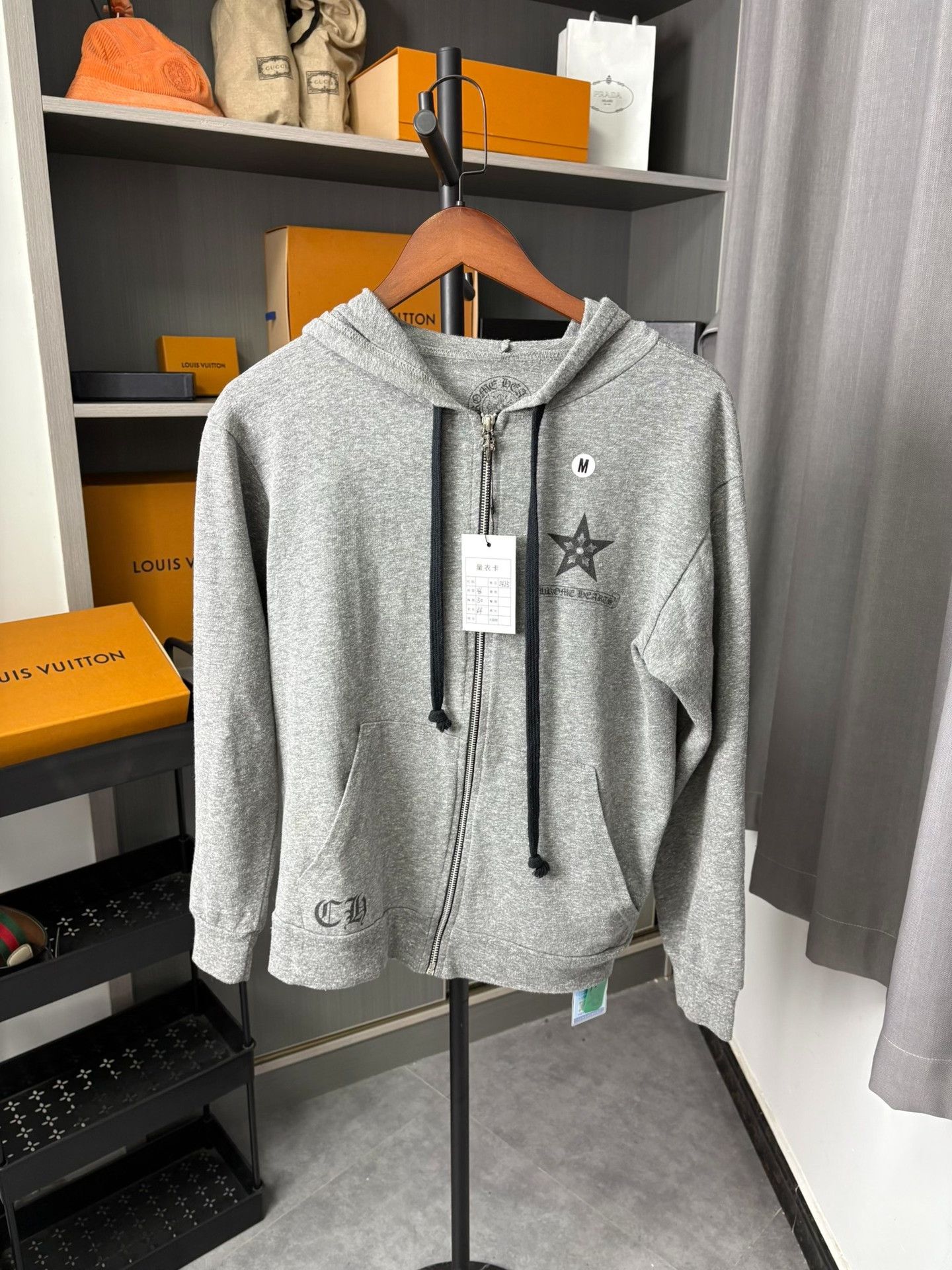 Chrome Hearts Chrome Hearts Gray Hoodie M Men Size US M / EU 48-50 / 2 - 1 Thumbnail