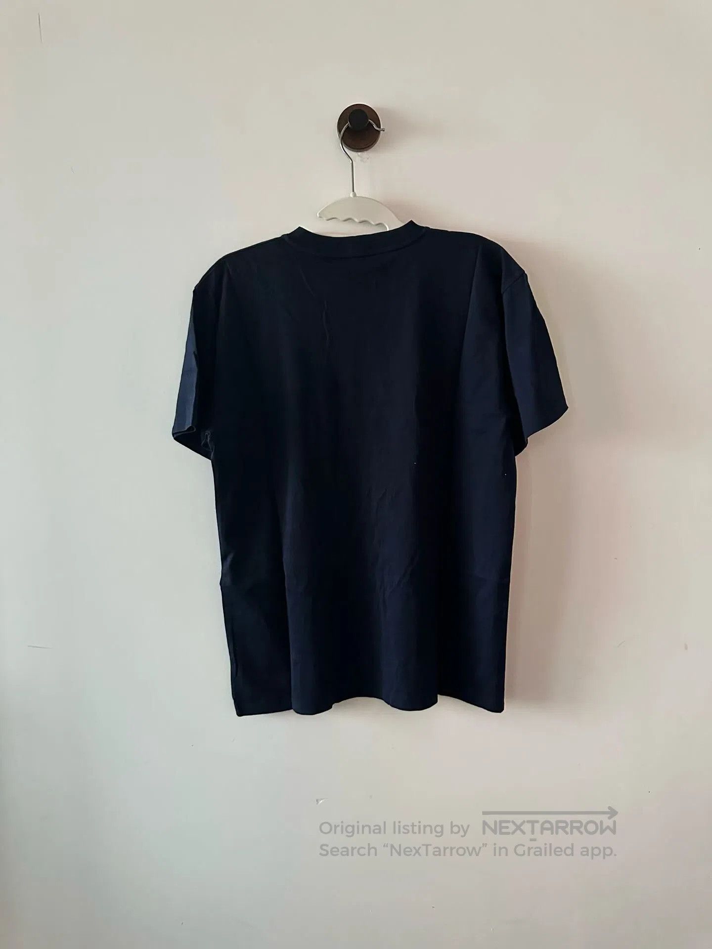 Celine CELINE Dark Blue Logo Short Sleeve| Size US M / EU 48-50 / 2 - 2 Thumbnail