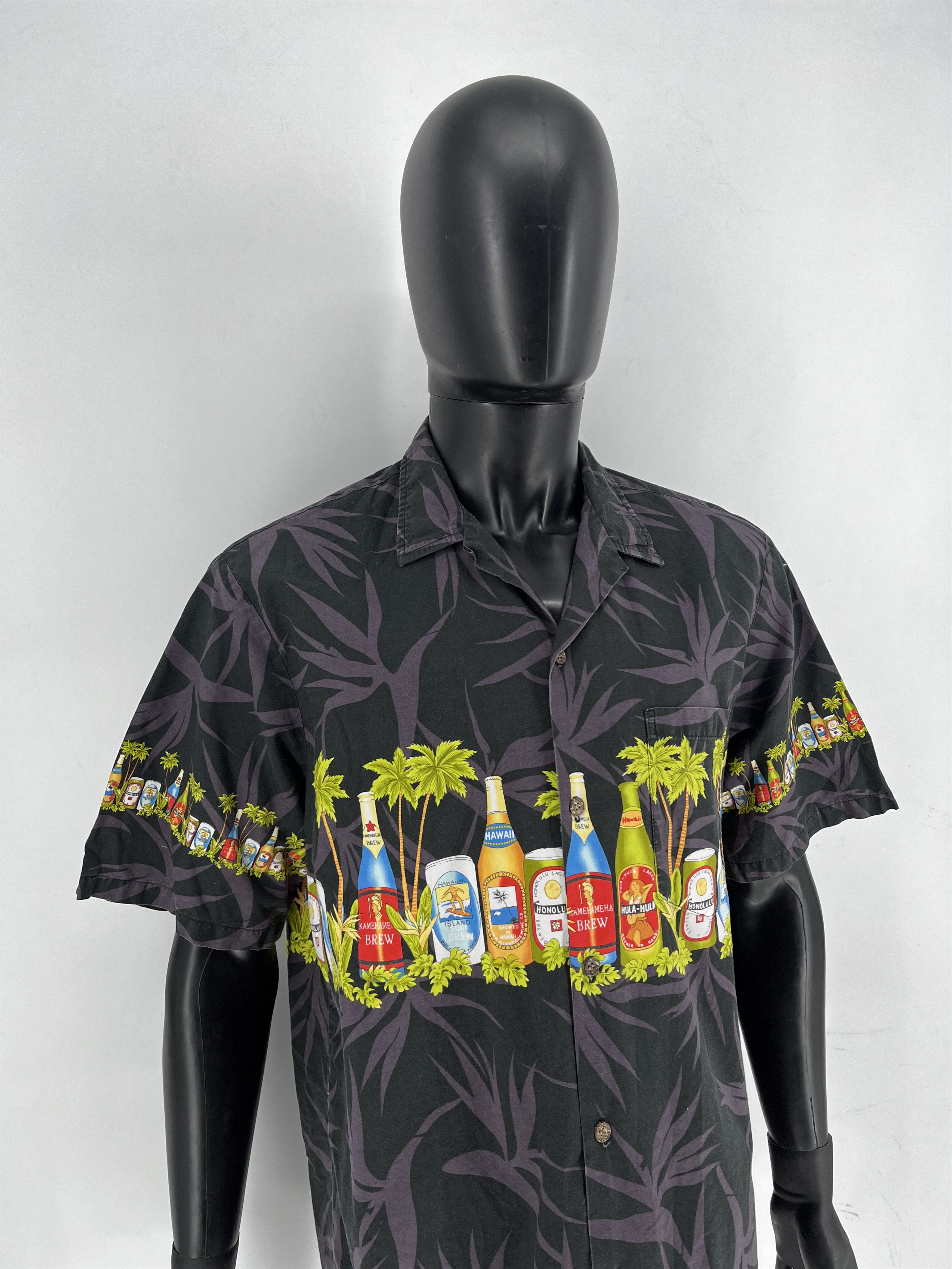 Vintage Vintage RJC Hawaii Made Cotton Hawaiian Camp Collar Shirt Size US XL / EU 56 / 4 - 4 Thumbnail